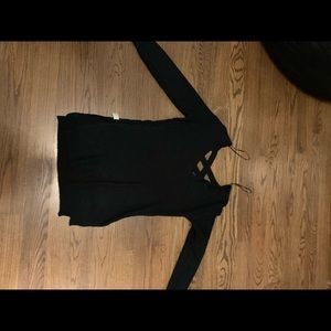 Black oversized sweater